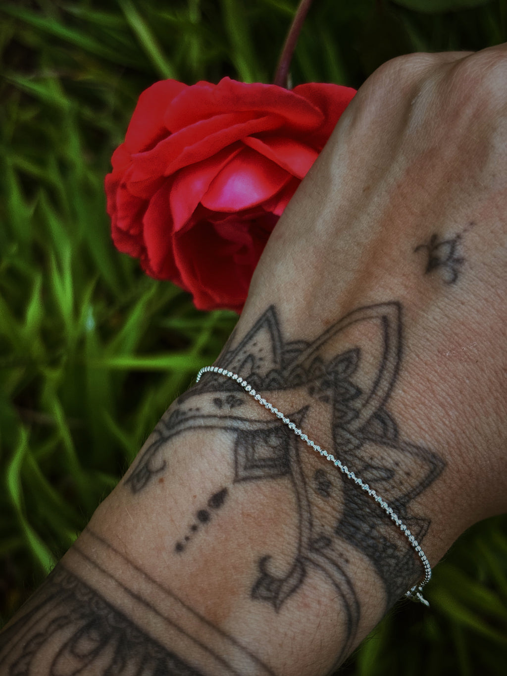 Pulseira Bolinha Diamantada - joia em prata 925